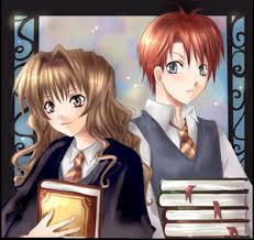 Harry = Hermione - Page 2 Harry_potter__ron_and_hermione_by_hyatt_ayanami